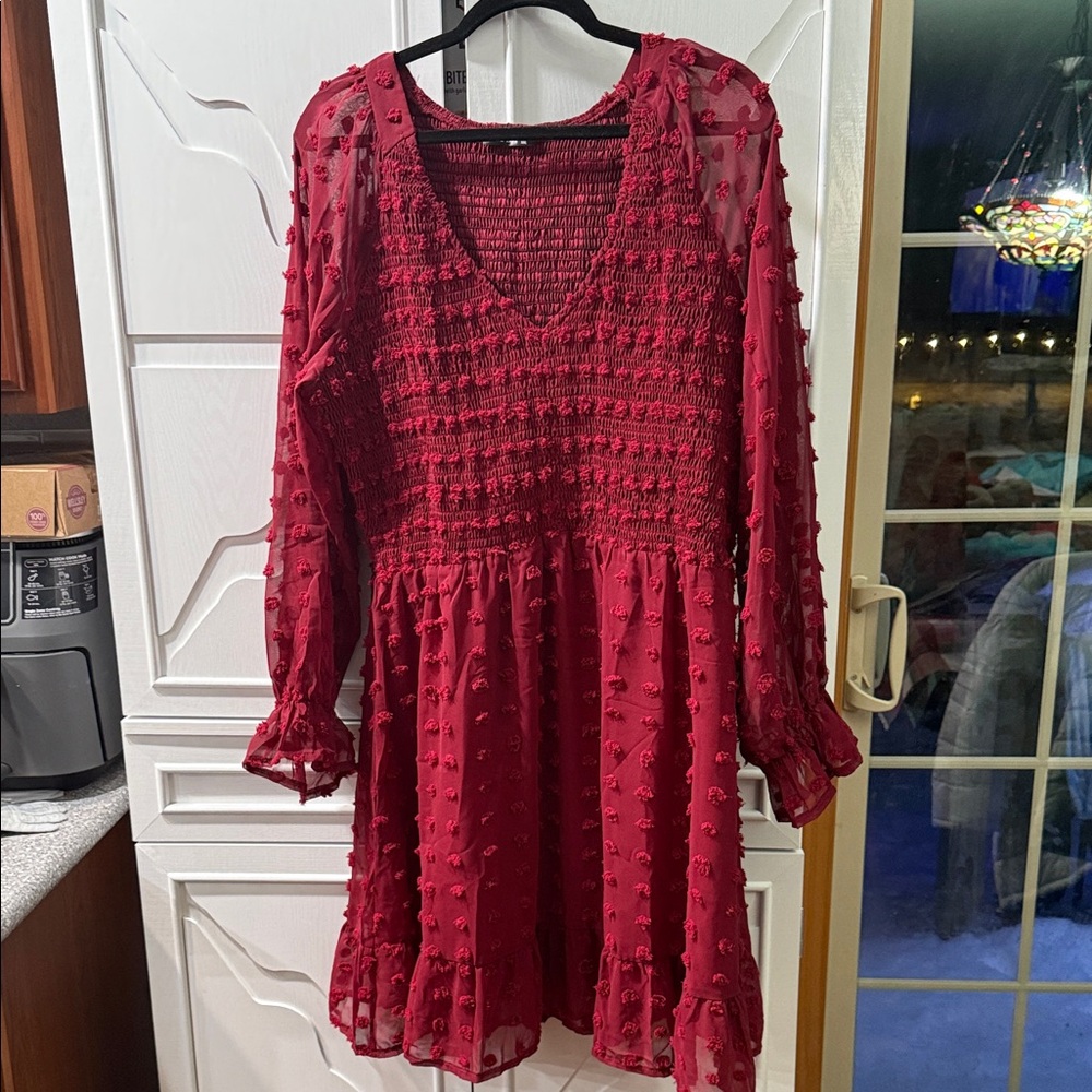 Elegant Red Women's Dress